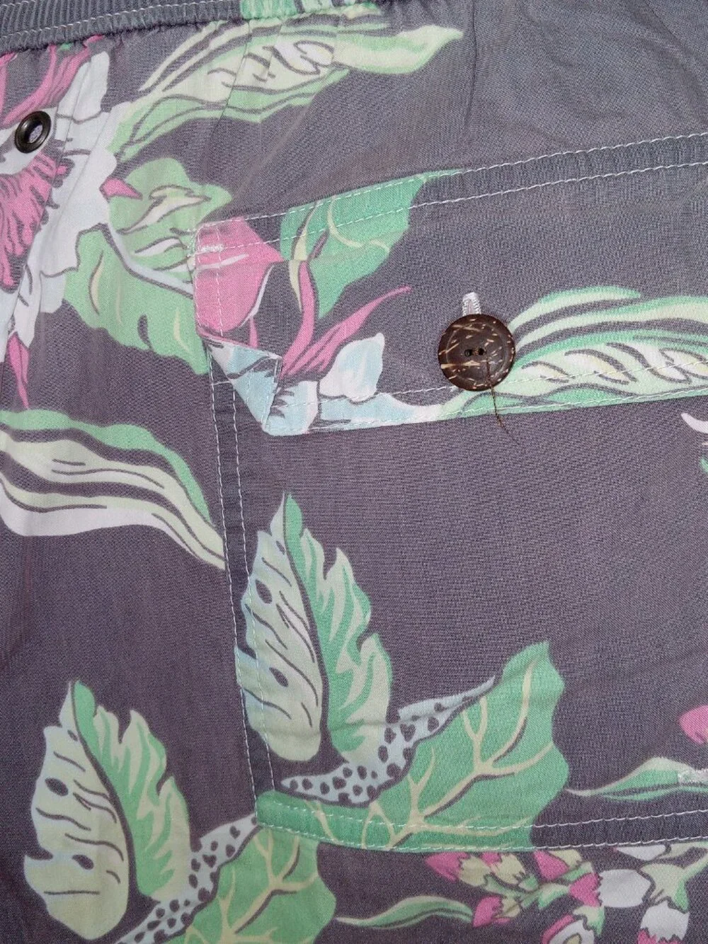 Polo Ralph Lauren Mens XL Floral Hawaiian Swim Trunks Tropical Shorts Faded